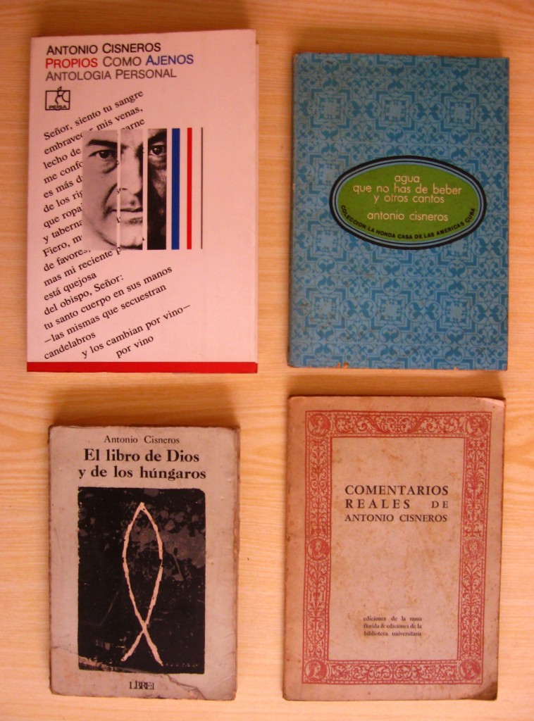 Algunos poemarios de Antonio Cisneros