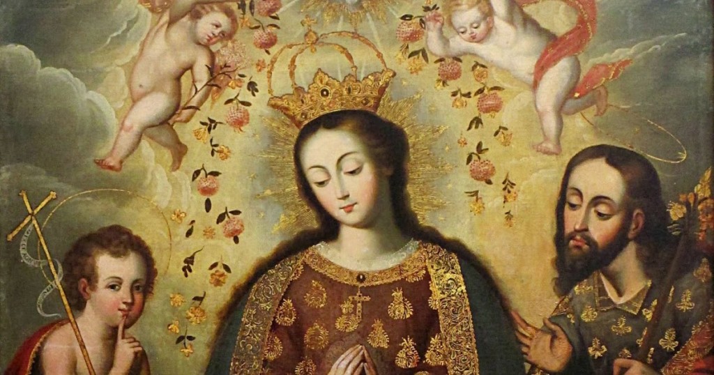 EL SUEÑO DEL NIÑO BARROCO CUSQUEÑO SIGLO XVIII